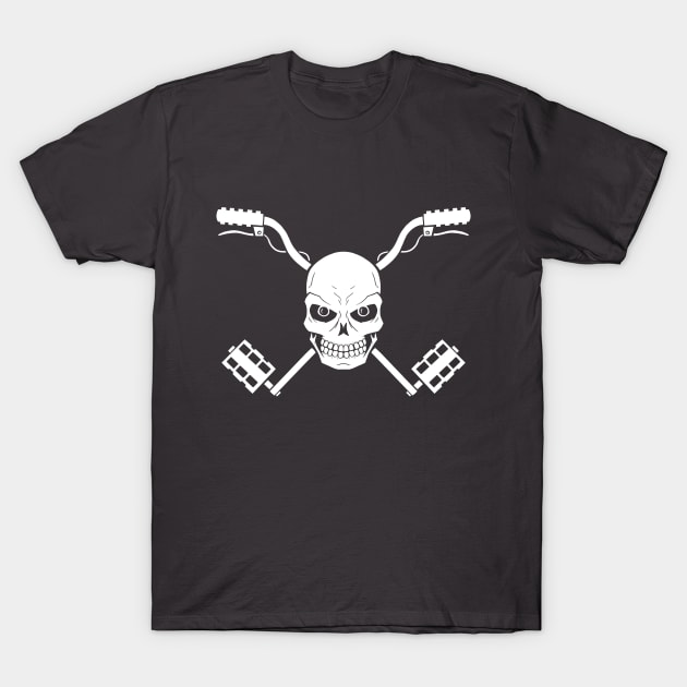 Bicycle skull T-Shirt by smilingdwarf